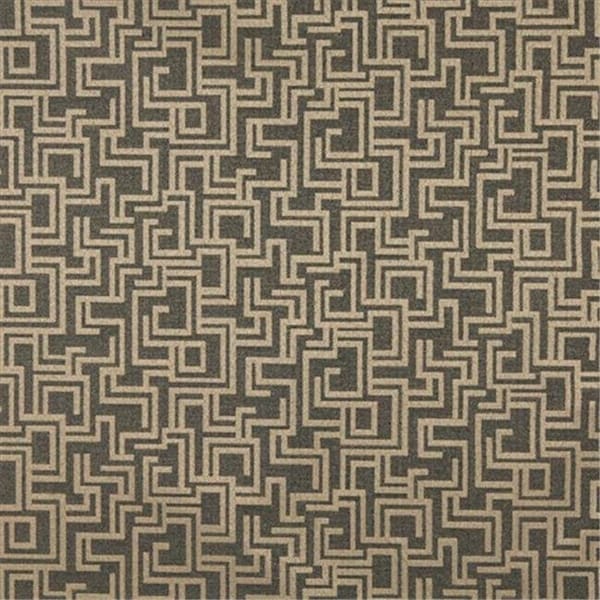 Designer Fabrics F639 54 in. Wide Black; Geometric Outdoor; Indoor; Marine Scotchgarded Fabric F639 - main